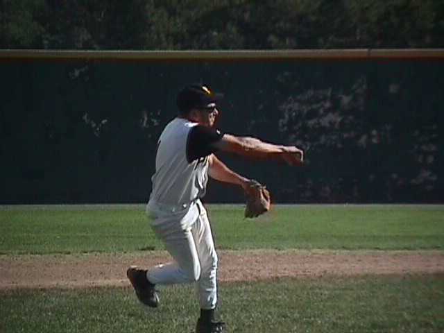 Dave Lohr makes the play