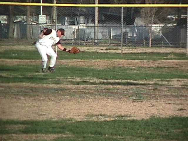 Gabe Gutierrez makes an outfield catch