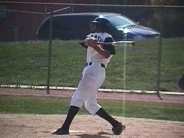 Lance Iantorno puts the ball in play